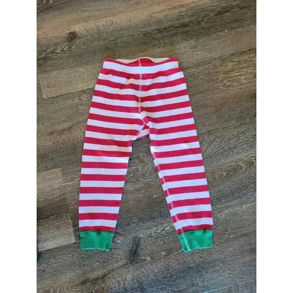 Hanna‎ Andersson striped toddler christmas pajamas bottoms size 3 #4